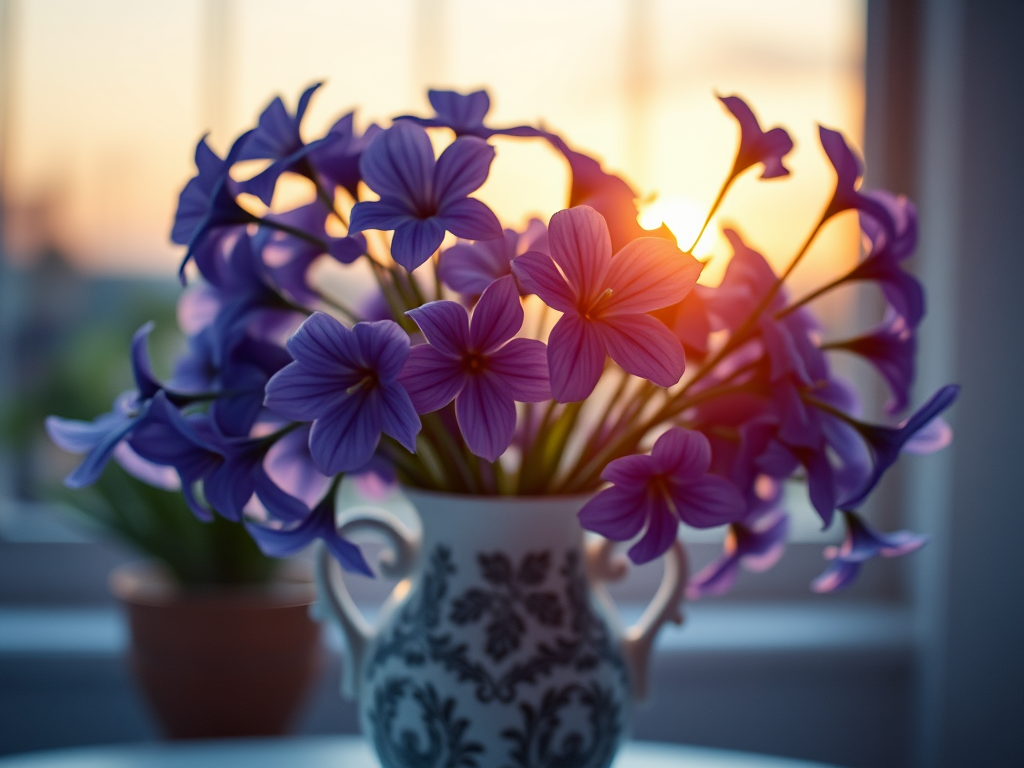 Esplorando il Blu e il Viola nei Fiori e…nei Vasi