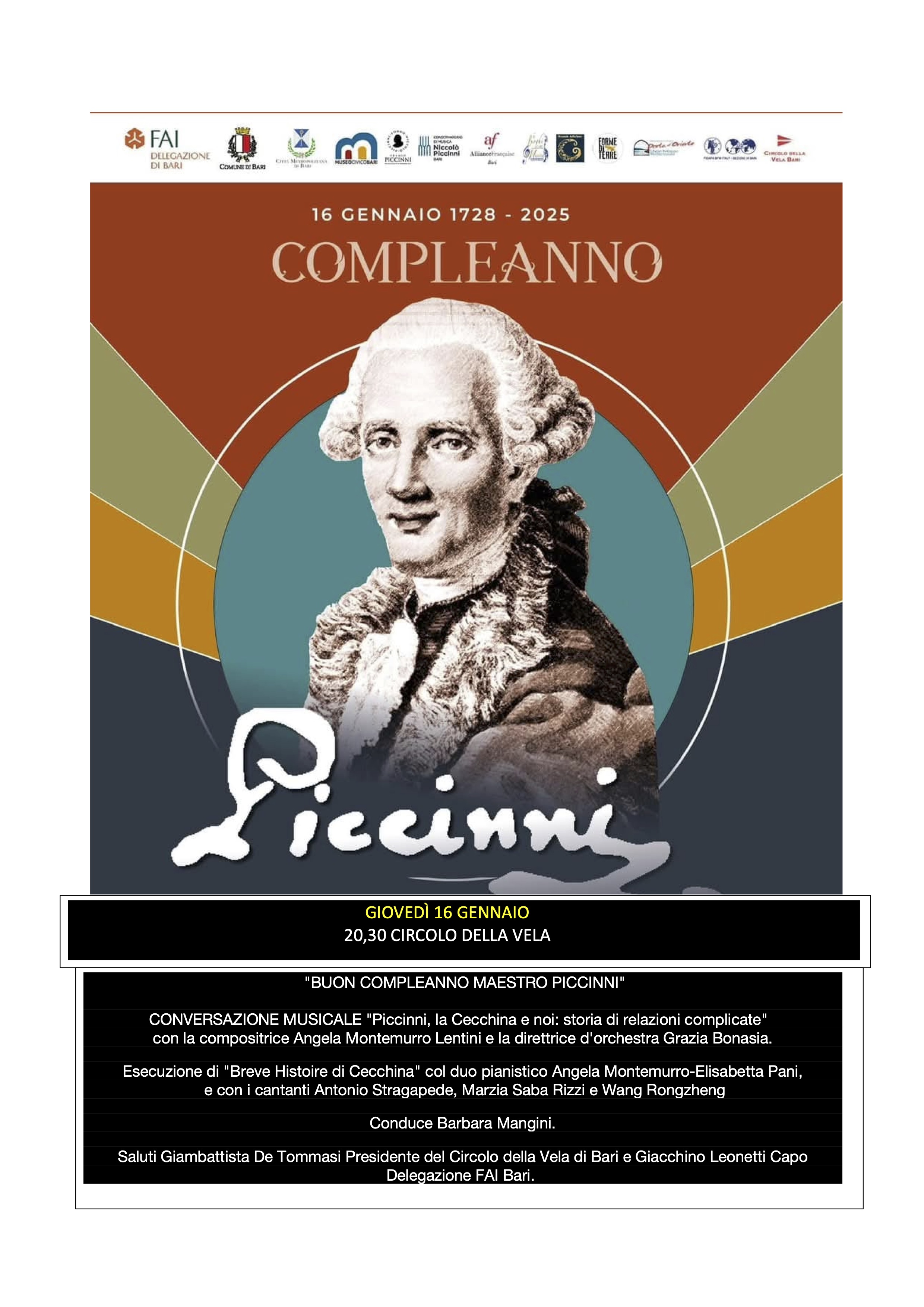 Buon Compleanno, Maestro Piccinni!